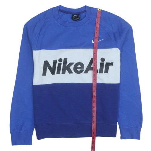 Nike Air Men's Blue Small Crew Neck Pullover Sweatshirt - Image 3