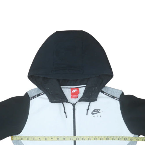 Nike Air Men's Grey Full Zip Hoodie Size S Lightweight Sportswear - Image 2