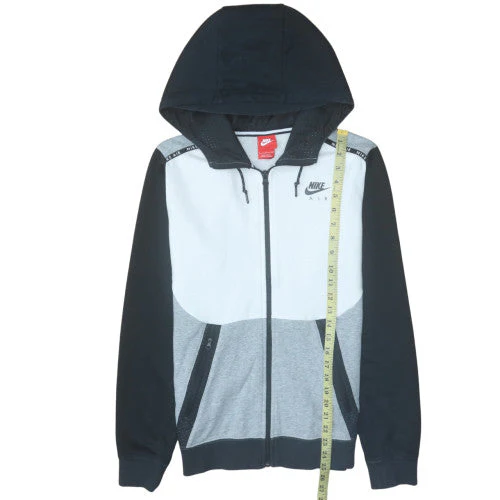 Nike Air Men's Grey Full Zip Hoodie Size S Lightweight Sportswear - Image 3