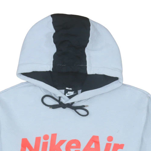 Nike Air Mens Grey Pullover Hoodie Size L Sports Fleece Sweatshirt - Image 8