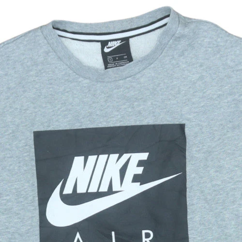 Nike Air Men's Grey Small Pullover Sweatshirt Crew Neck - Image 8