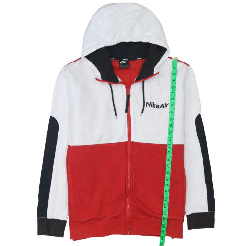 Nike Air Men's Red Full Zip Hoodie XL Hooded Sweatshirt - Image 3
