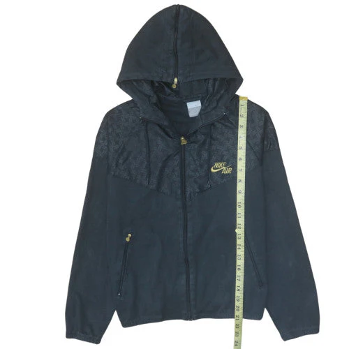 Nike Air Women's Black Full Zip Hooded Sweatshirt Size M - Image 3
