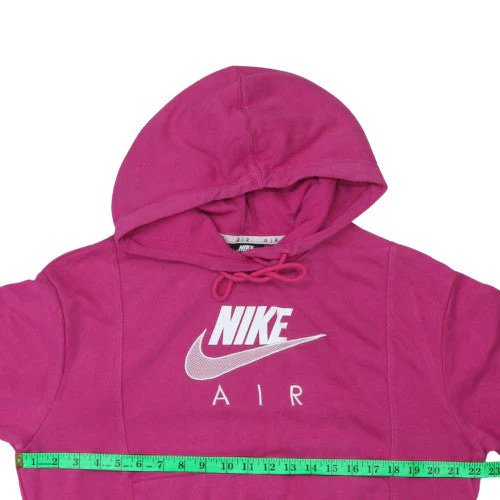 Nike Air Women's Pink XS Pullover Hoodie with Mesh Pocket - Image 2