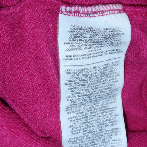 Nike Air Women's Pink XS Pullover Hoodie with Mesh Pocket - Image 5