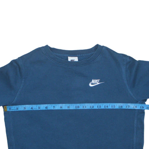 Nike Blue Teens Pullover Crew Neck Sweatshirt L Regular Fit - Image 2
