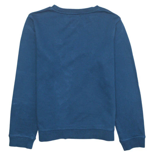 Nike Blue Teens Pullover Crew Neck Sweatshirt L Regular Fit - Image 4