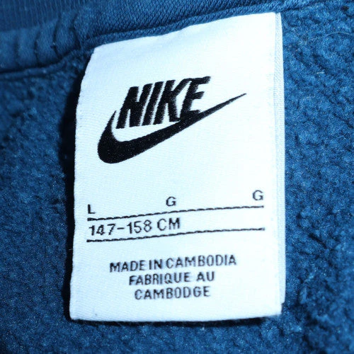 Nike Blue Teens Pullover Crew Neck Sweatshirt L Regular Fit - Image 5
