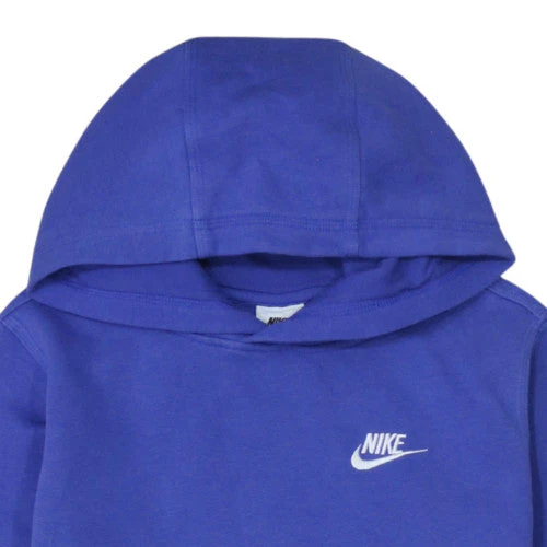 Nike Blue Teens Pullover Hoodie XL 158-170cm Logo Fleece Sweatshirt - Image 7