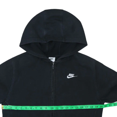 Nike Boys Black Full Zip Fleece Hoodie XL 158-170cm - Image 3