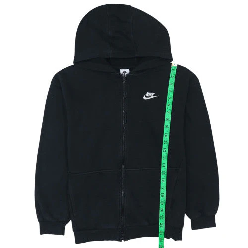 Nike Boys Black Full Zip Hoodie Fleece Sweatshirt 8-9 Years - Image 3
