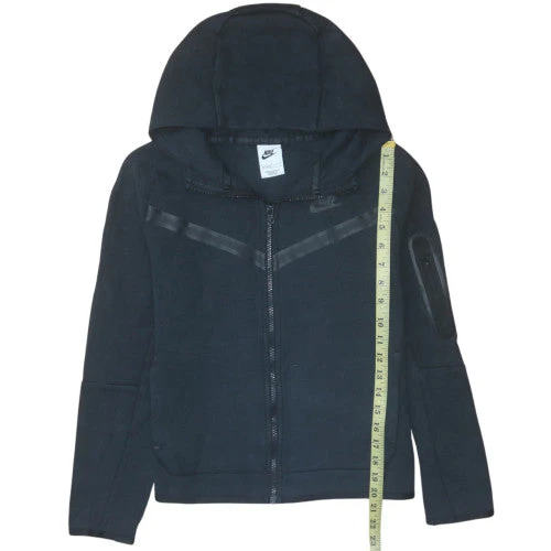 Nike Boys Black Full Zip Hoodie Size L 147-158cm Hooded Sweatshirt - Image 3