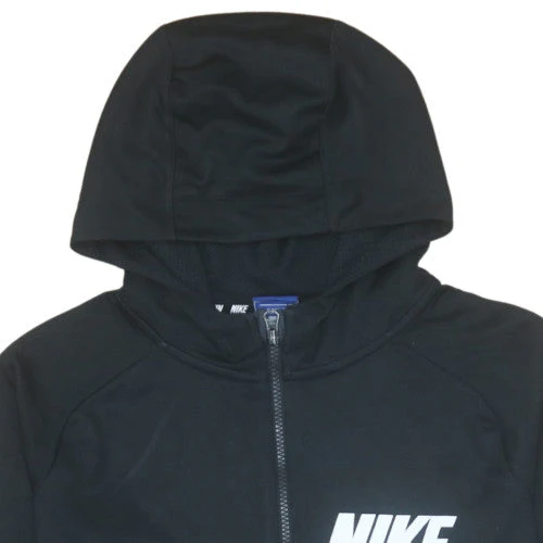 Nike Boys Black Full Zip Hoodie XL 13-15 Years Hooded Sweatshirt - Image 7