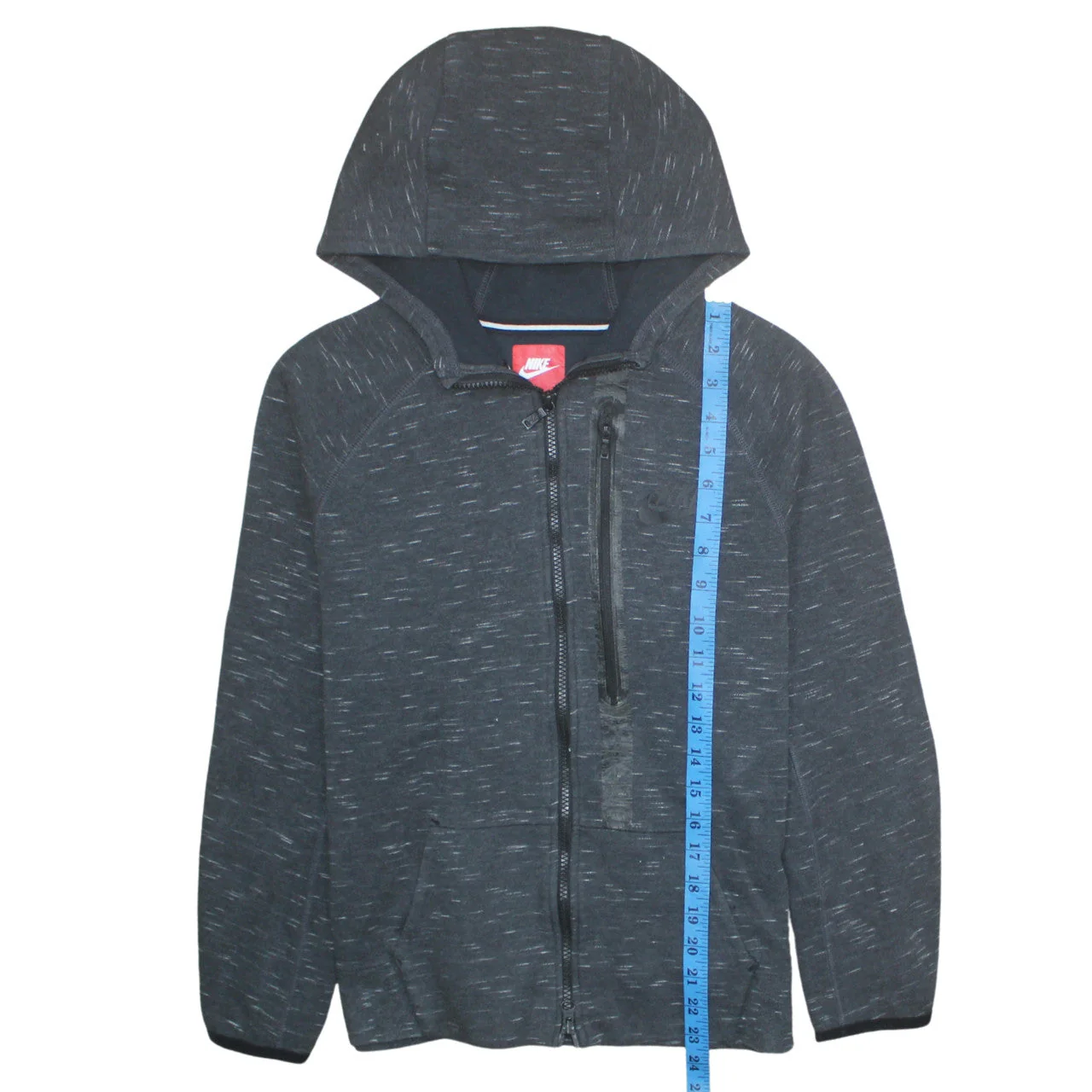 Nike Boys Black Full Zip Hoodie XL 13-15 Years Hooded Sweatshirt - Image 3