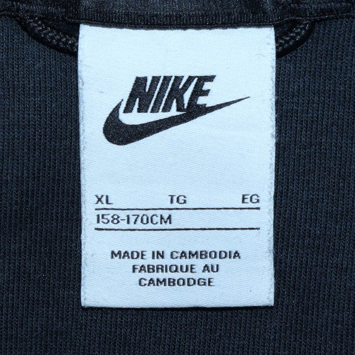Nike Boys Black Full Zip Hoodie XL 158-170cm Fleece Lined Sportswear - Image 5