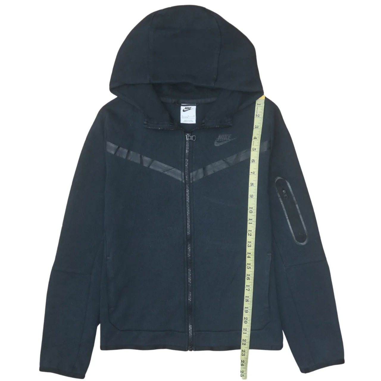 Nike Boys Black Full Zip Hoodie XL (158-170cm) Fleece Sweatshirt - Image 3
