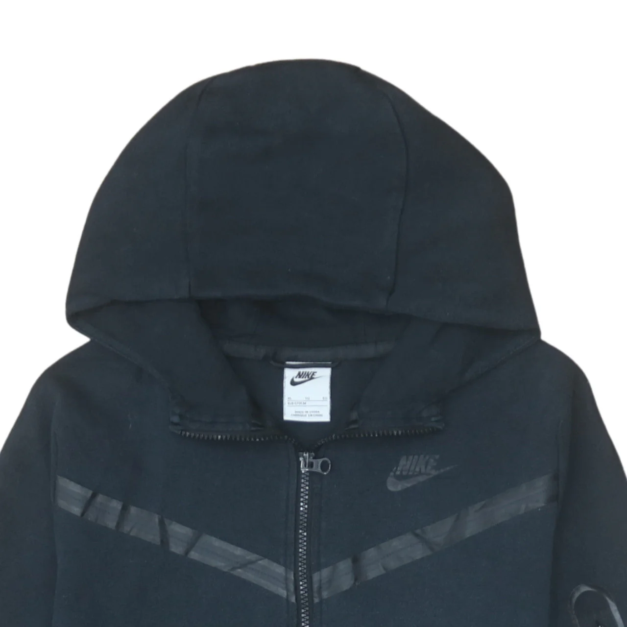 Nike Boys Black Full Zip Hoodie XL (158-170cm) Fleece Sweatshirt - Image 7