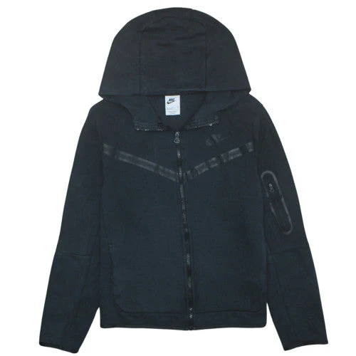 Nike Boys Black Full Zip Hoodie XL 158-170cm Hooded Sweatshirt