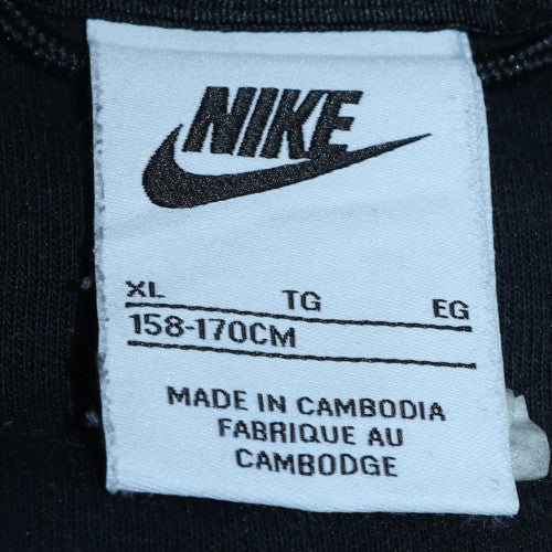 Nike Boys Black Full Zip Hoodie XL 158-170cm Hooded Sweatshirt - Image 5