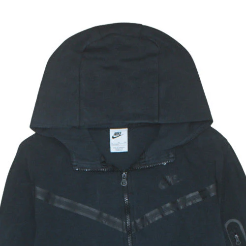 Nike Boys Black Full Zip Hoodie XL 158-170cm Hooded Sweatshirt - Image 7