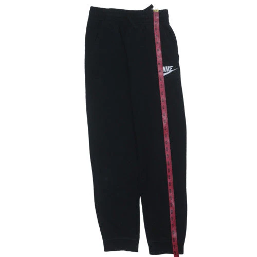 Nike Boys Black Jogger Trousers Size L 147-158cm Elastic Waist Pockets - Image 2