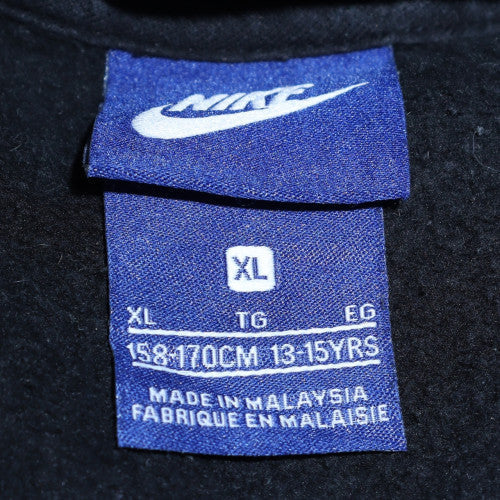 Nike Boys Black Pullover Hoodie XL 13-15 Years Cotton Blend Fleece Sweatshirt - Image 5
