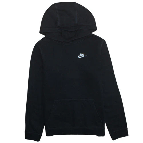 Nike Boys Black Pullover Hoodie XL (158-170cm) Fleece Sportswear