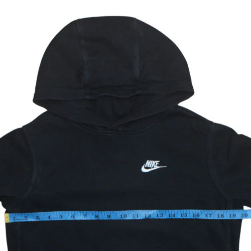 Nike Boys Black Pullover Hoodie XL (158-170cm) Fleece Sportswear - Image 3