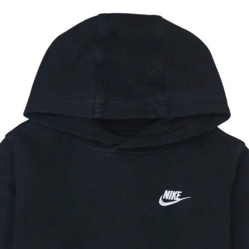 Nike Boys Black Pullover Hoodie XL 158-170cm Standard Fit Fleece Sweatshirt - Image 8