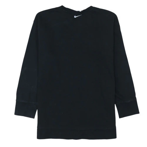 Nike Boys Black Pullover Sweatshirt L 146-156cm Crew Neck Logo Fleece - Image 4