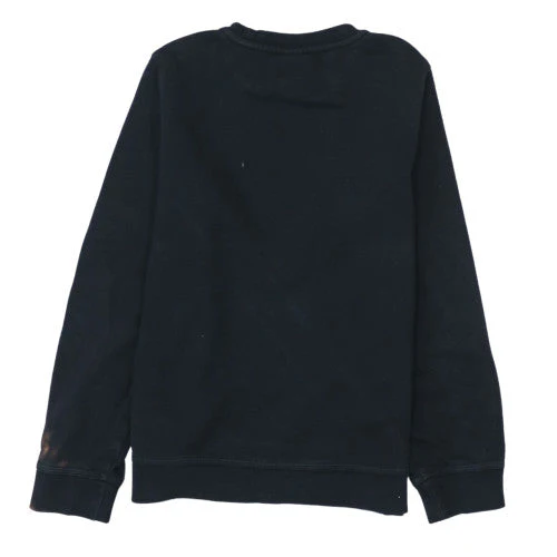 Nike Boys Black Pullover Sweatshirt M 137-147cm Crew Neck Logo Fleece - Image 4
