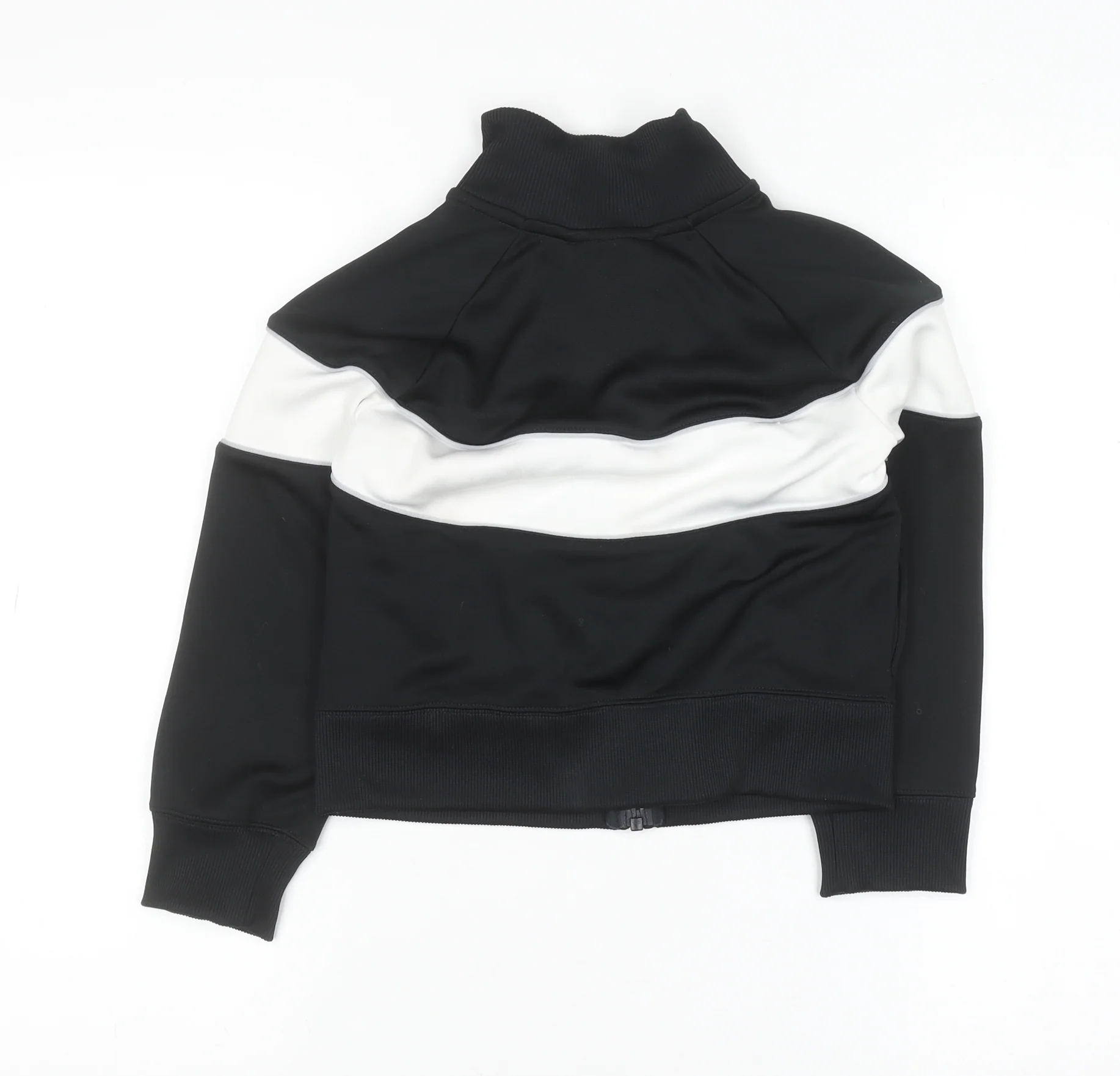 Nike Boys Black & White Full Zip Sweatshirt Size S (128-137cm) - Image 3