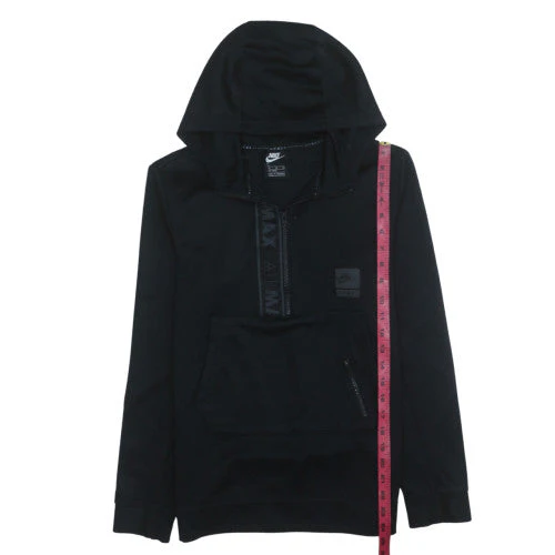 Nike Boys Black XL Air Max 1/4 Zip Hooded Pullover Sweatshirt - Image 2