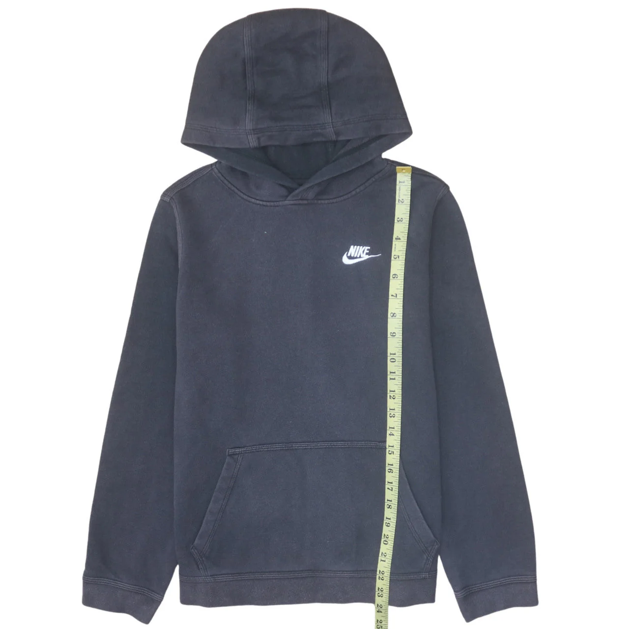 Nike Boys Black XL Pullover Fleece Hoodie Sweatshirt with Logo - Image 2