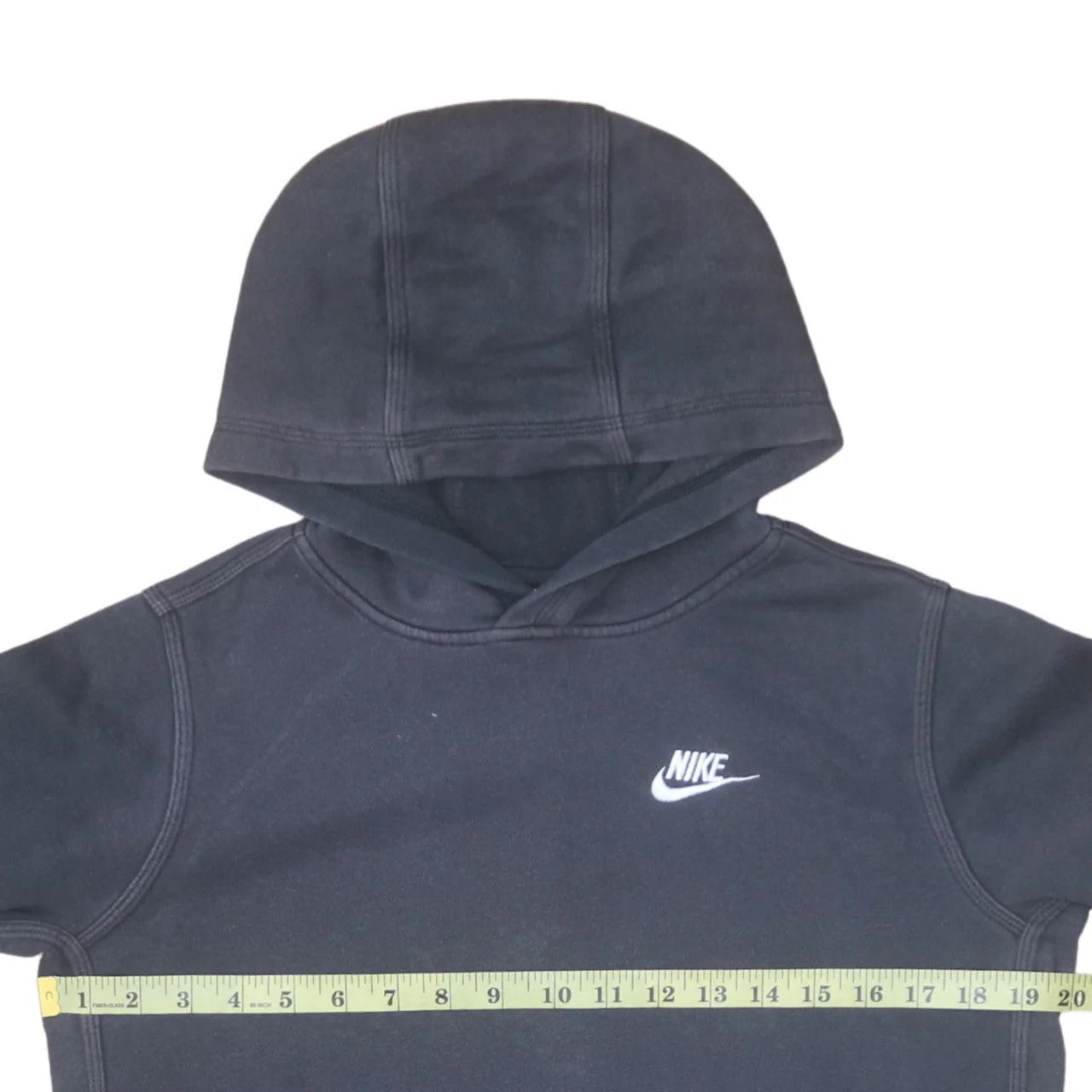 Nike Boys Black XL Pullover Fleece Hoodie Sweatshirt with Logo - Image 3