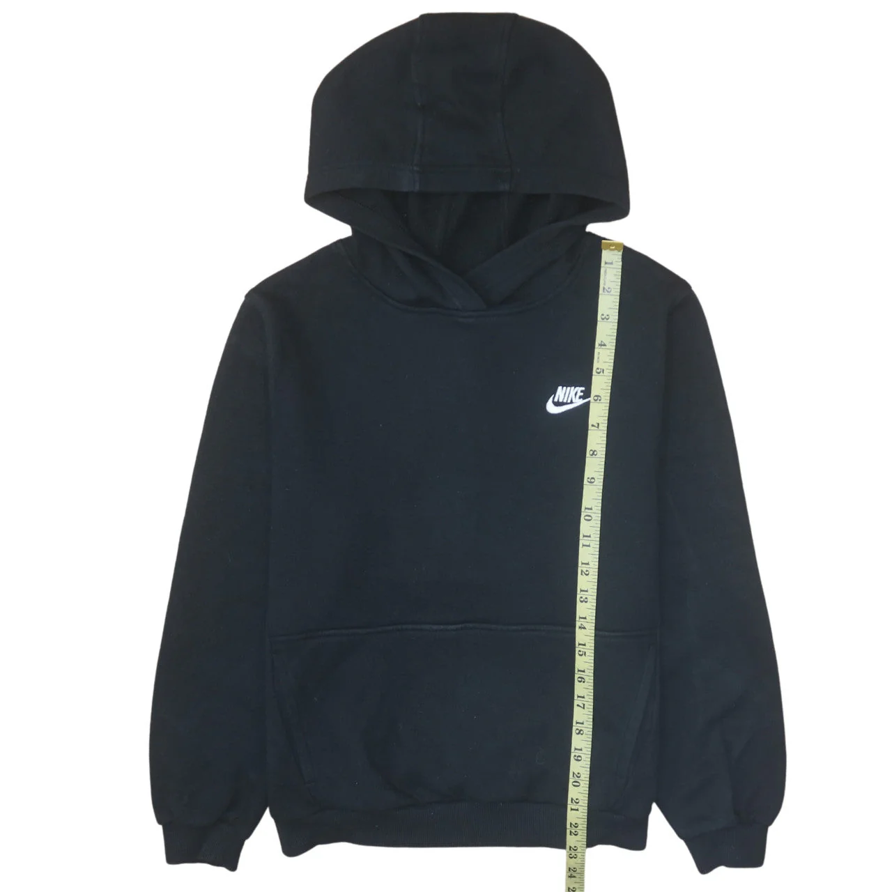 Nike Boys Black XL Pullover Hoodie Sweatshirt Fleece Lined Casual - Image 3