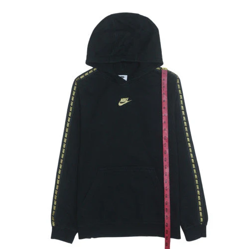 Nike Boys Black XL Pullover Hoodie with Gold Logo and Hooded Fleece Design - Image 3