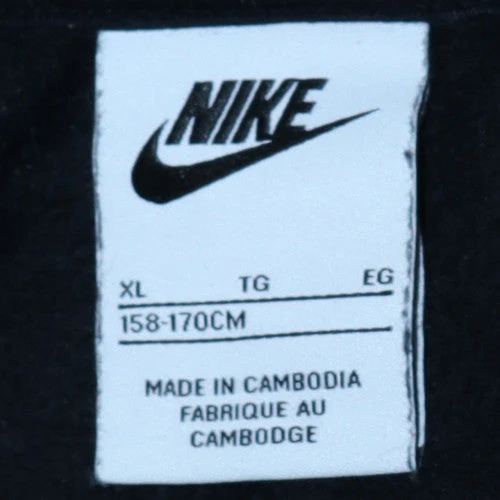 Nike Boys Black XL Pullover Hoodie with Gold Logo and Hooded Fleece Design - Image 5
