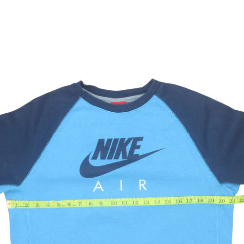 Nike Boys Blue Air Pullover Sweatshirt 13-15 Years Regular Fit Fleece - Image 3