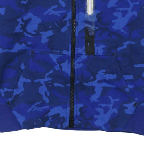 Nike Boys Blue Camo Full Zip Hoodie XL (13-15 Years) - Fleece Sweatshirt - Image 7