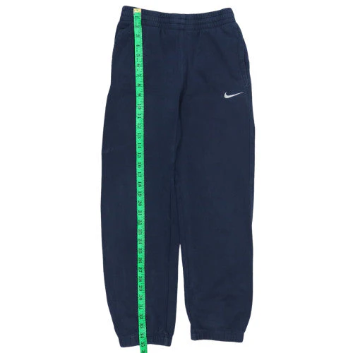 Nike Boys Blue Elastic Waist Sweatpants 12-13 Years Fleece Activewear - Image 2