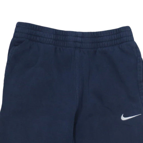 Nike Boys Blue Elastic Waist Sweatpants 12-13 Years Fleece Activewear - Image 6