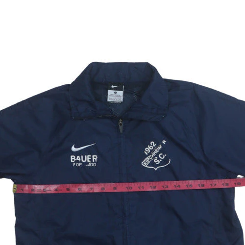 Nike Boys Blue Football Track Jacket 12-13 Years Lined Waterproof Windproof - Image 2