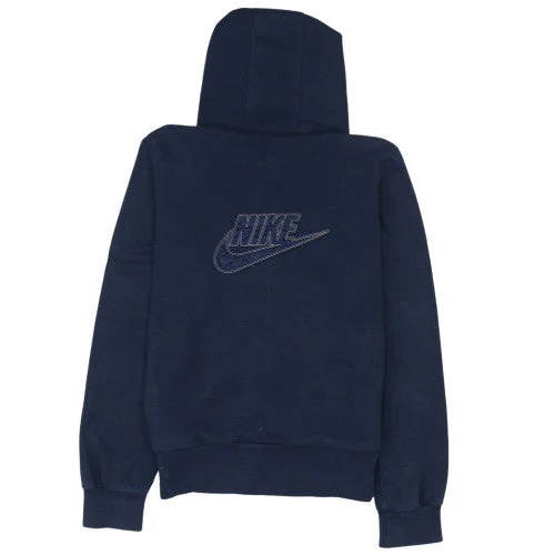 Nike Boys Blue Full Zip Fleece Hoodie - Size 10-11 Years Regular Fit - Image 4