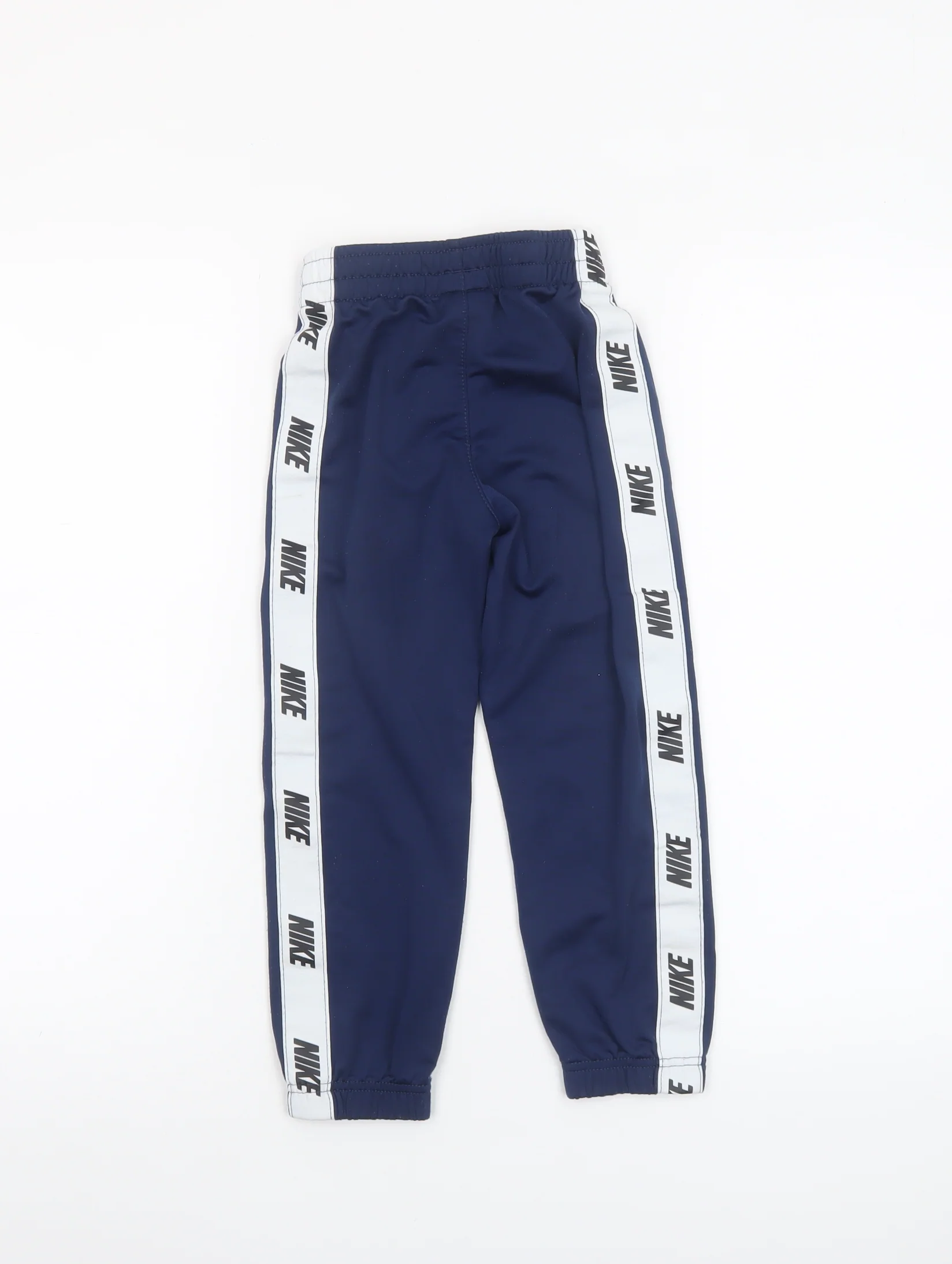 Nike Boys Blue Jogger Trousers 4-5 Years Elastic Waist Sports Pants - Image 3
