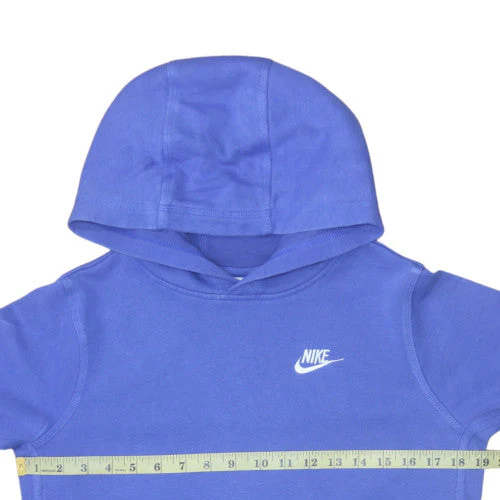 Nike Boys Blue Pullover Hoodie XL 158-170cm Hooded Sweatshirt - Image 2