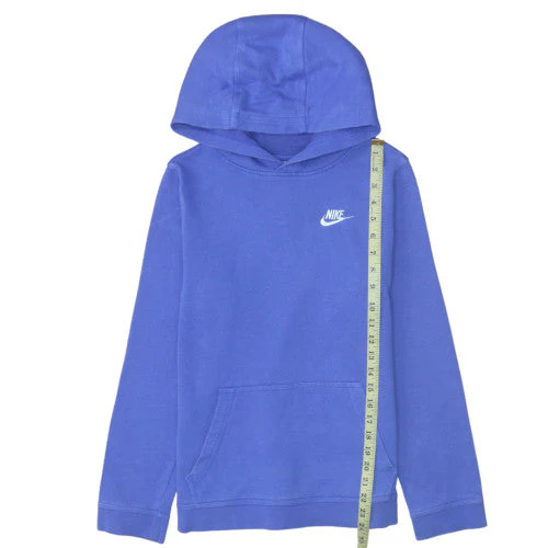 Nike Boys Blue Pullover Hoodie XL 158-170cm Hooded Sweatshirt - Image 3