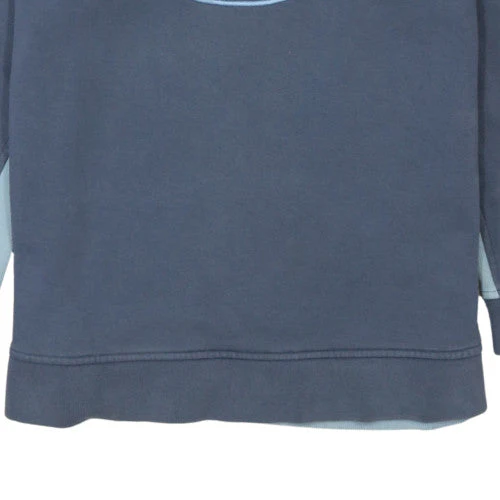 Nike Boys Blue Pullover Sweatshirt Embroidered Logo 6-7 Years Crew Neck - Image 7