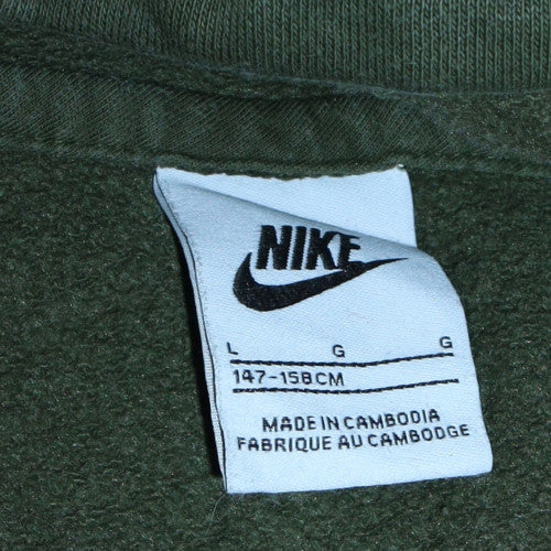 Nike Boys Green Full Zip Hoodie L 147-158cm Cotton Blend Casual - Image 5