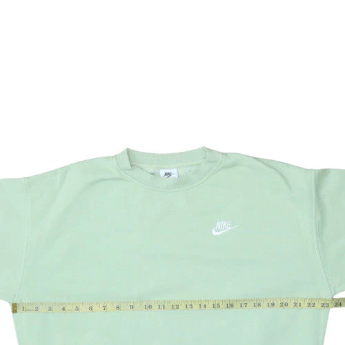 Nike Boys Green XL Pullover Fleece Sweatshirt Crew Neck Logo Jumper - Image 2